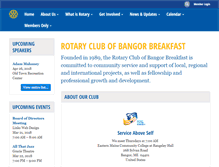Tablet Screenshot of bangorbreakfastrotary.org
